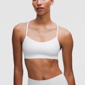 Lululemon Flow Y Bra Nulu, Light Support A-C Cups, White